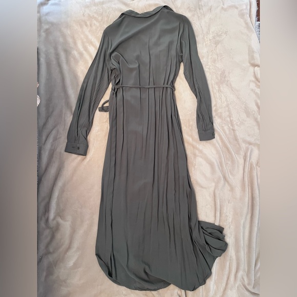 Green Military Style Maxi Dress - Size Medium - Picture 2 of 3